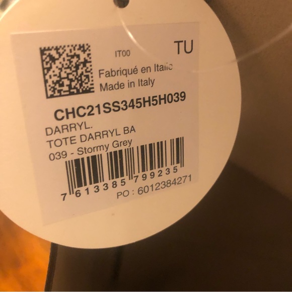 NWT $1,150 CHLOÉ Medium Darryl Leather Tote in Stormy Grey! - Picture 12 of 13